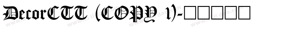 DecorCTT (COPY 1)字体转换